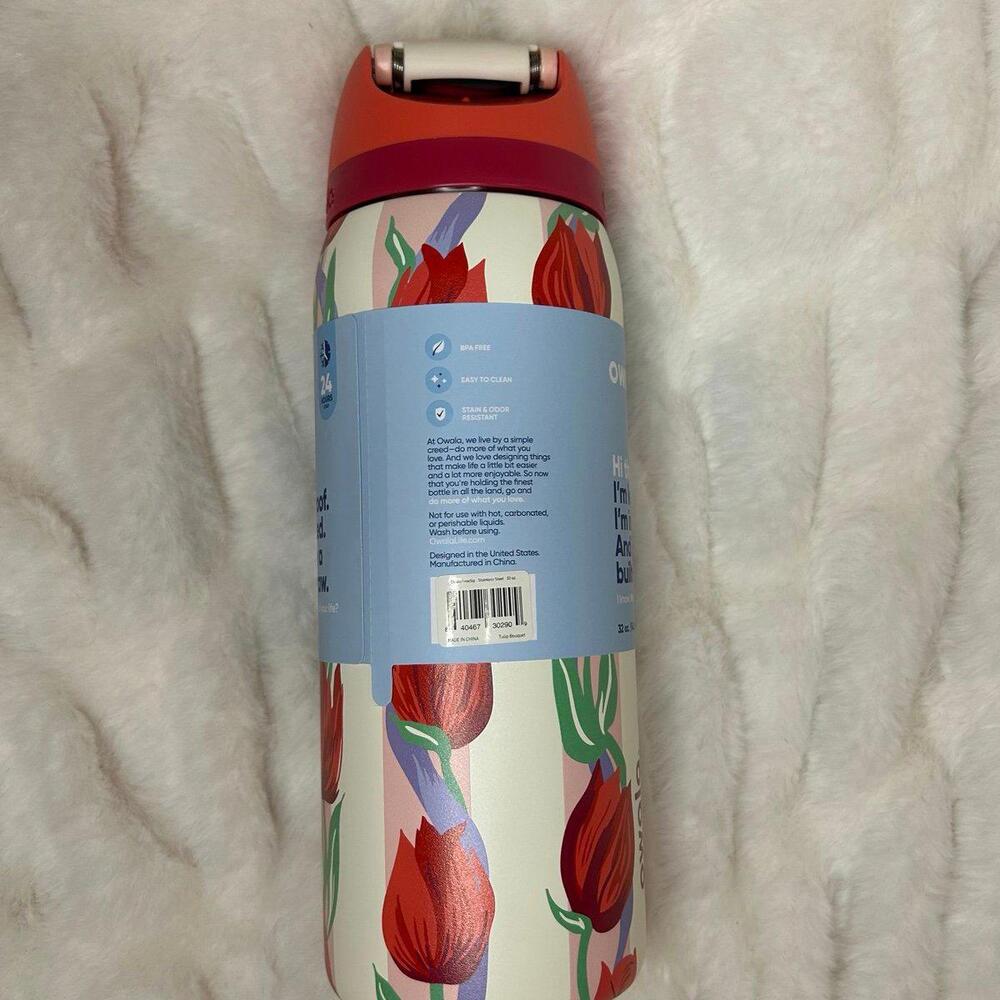 Owala Floral Tulip Water Bottle 32oz - Picture 7 of 9